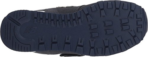 Image of New Balance Kid's 574 V1 Hook and Loop Sneaker, Navy /Red, 12.5 W Little Kid (4-8 Years)