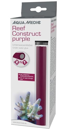 Aqua Medic Reef Construct Purple - Adhesivo de coral (2 en 1, 114 g), color morado