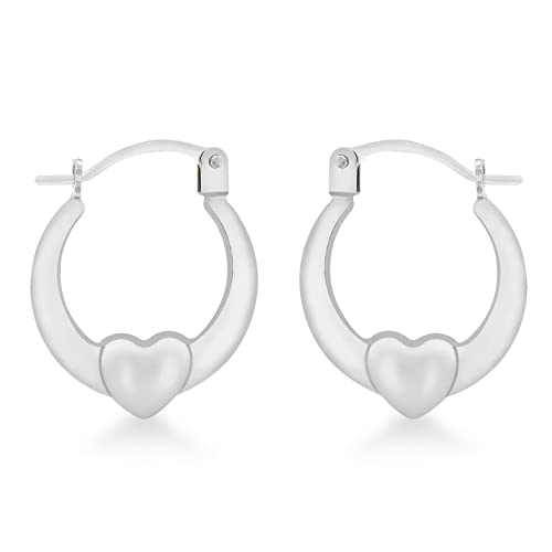 Créoles Or Blanc femme 375/1000 : le cadeau précieux pour une attention unique