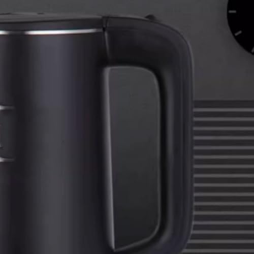 Tetera eléctrica de acero inoxidable con gran capacidad negra miniatura 6