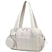 CAMTOP Mini Gym Bag for Women, Small Gym Tote Bag Puffy Quilted Sports Duffel Bag with Wet Compartment and Coin Purse Duffel Bags Dance Yoga Workout Bag for Gifts (Beige, Mini-12.6")