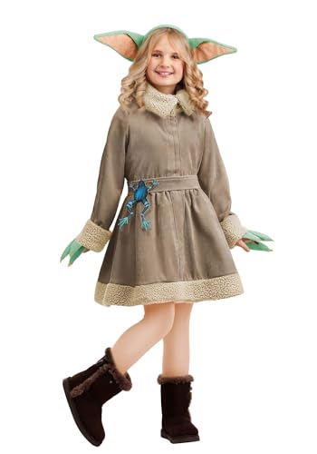Disfraz de Grogu para niñas con accesorios miniatura 1