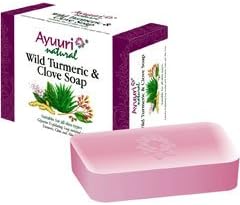 AyuuriNatural Wild Turmeric and Clove Soap 100 g