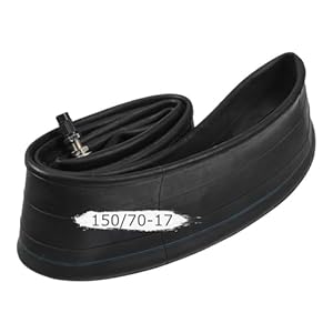150/70-17 17 Zoll Motorrad-Innenschlauch, Schwerlast Dickwandiger Ersatz für Vorder- oder Hinterrad Reifen mit Hochwertigem Butylgummi Universalpassform für 150/70-17 Felgen
