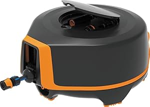 Fiskars Waterwheel XL 25m Bewässerungs-Set Schwarz/Orange