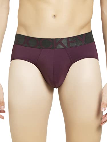 Image of Jockey IC27 Men's Tactel Microfiber Elastane Stretch Solid Brief with Moisture Move Treatment