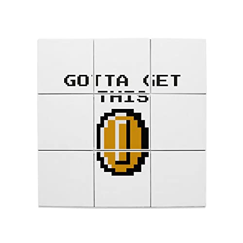 Carreaux céramique rétro gaming pixel art pour mur blanc sans vie