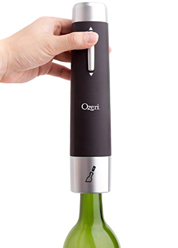 Ozeri Prestige Electric Wine Bottle Opener With Aerating Pourer, Foil Cutter And Elegant Recharging Stand #TOP5