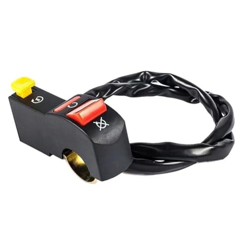 Bouton de démarrage électrique étanche pour guidon 22mm VTT
