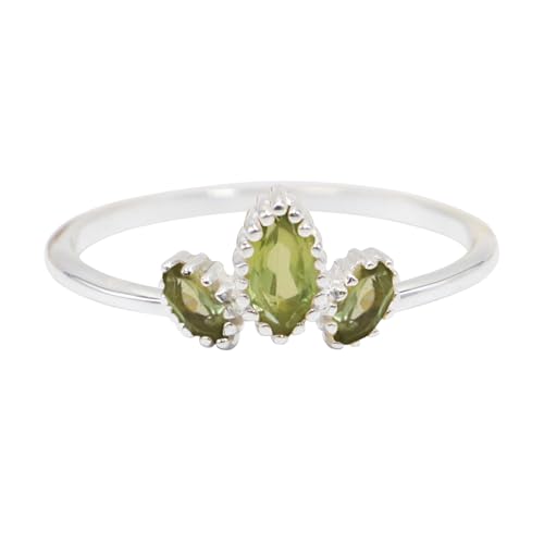Bague péridot et argent 925 parfaite pour sublimer vos tenues de soirée