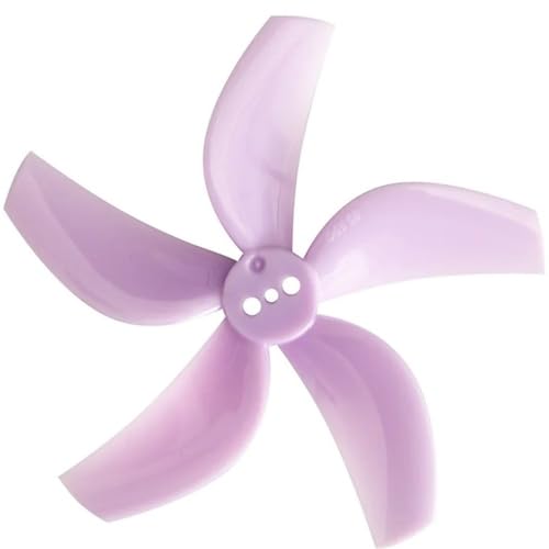 Hélice 5 pales 63mm pour drone FPV D63 en lot de 8 unités violettes