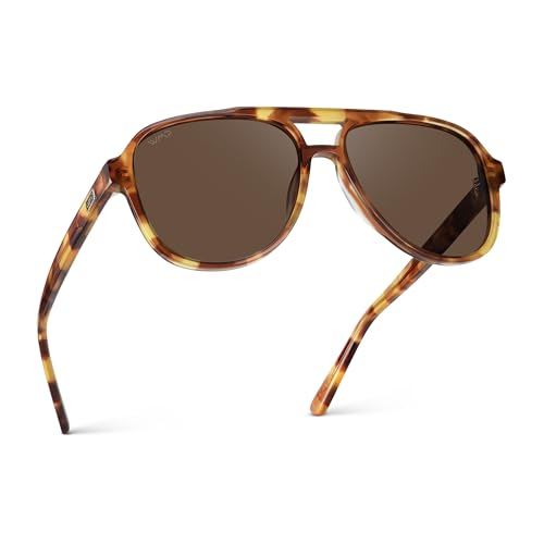 Image of WearMe Pro Chic Retro Oversized Polarized Sunglasses: Statement Aviators for Women