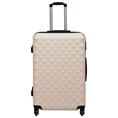 CHARMMA Hardcase Trolley Set 2 pcs Gold ABS,Suitcases-924312