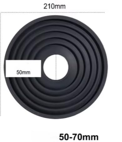 Anti Reflection Lens Hood - Universal Rubber Camera Hood for DSLR & Mirrorless, Anti-Glare & Glare Reduction, Fits 50mm to 70mm Lens Filter Thread – for Canon, Nikon, Sony and More