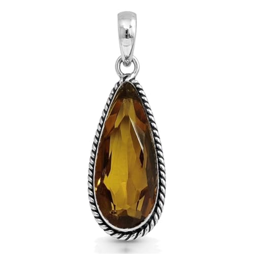 Pendentif en argent sterling 925 avec améthyste violette facettée à la main
