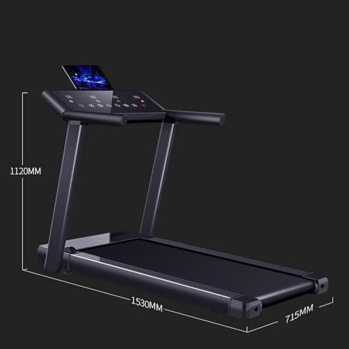 Image of Treadmills, Foldable Electric Running Machine, Easy Assembly, with Adjustable Display Panel, 3-Level Manual Incline, for Home Use (Black)