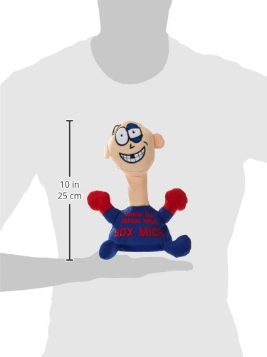 Kögler 75561 - Stoffpuppe Stress - Max mit Aufdruck, Figur mit Saugnäpfen an der Unterseite, ideal zum Abbau von Stress, Wut und Aggressionen, Blauen