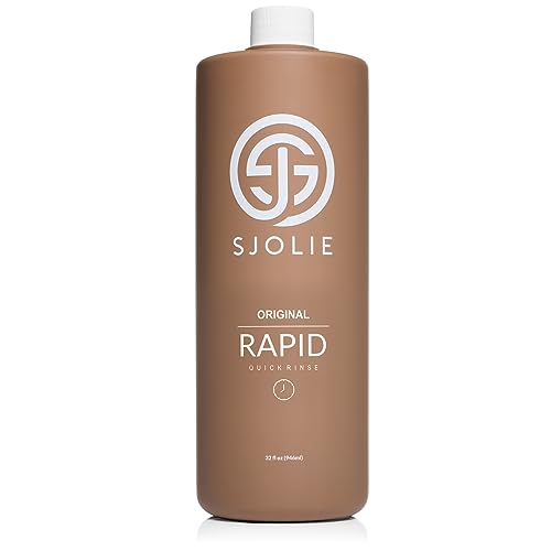 SJOLIE Rapid Spray Tan Solution - Ultra One Hour Express Tan - Olive Base | Sunless Tanner for a Fast Drying, Vegan-Friendly, Radiant Glow (32oz)