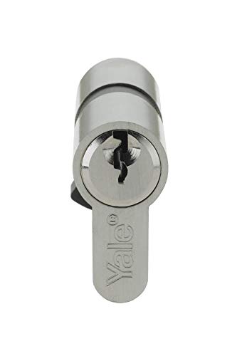 Yale P-ET3030-SNP Euro Thumbturn Cylinder, 3 Keys Supplied, Standard Security, Visi Packed, Suitable for All Door Types, 30:10:30 (70 mm), Nickel Finish