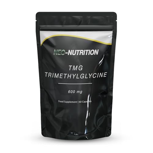 TMG Supplement 500mg per Capsule | Pure High Strength Trimethylglycine (TMG) Supplement | 60 Capsules | Non-GMO | Made in The UK