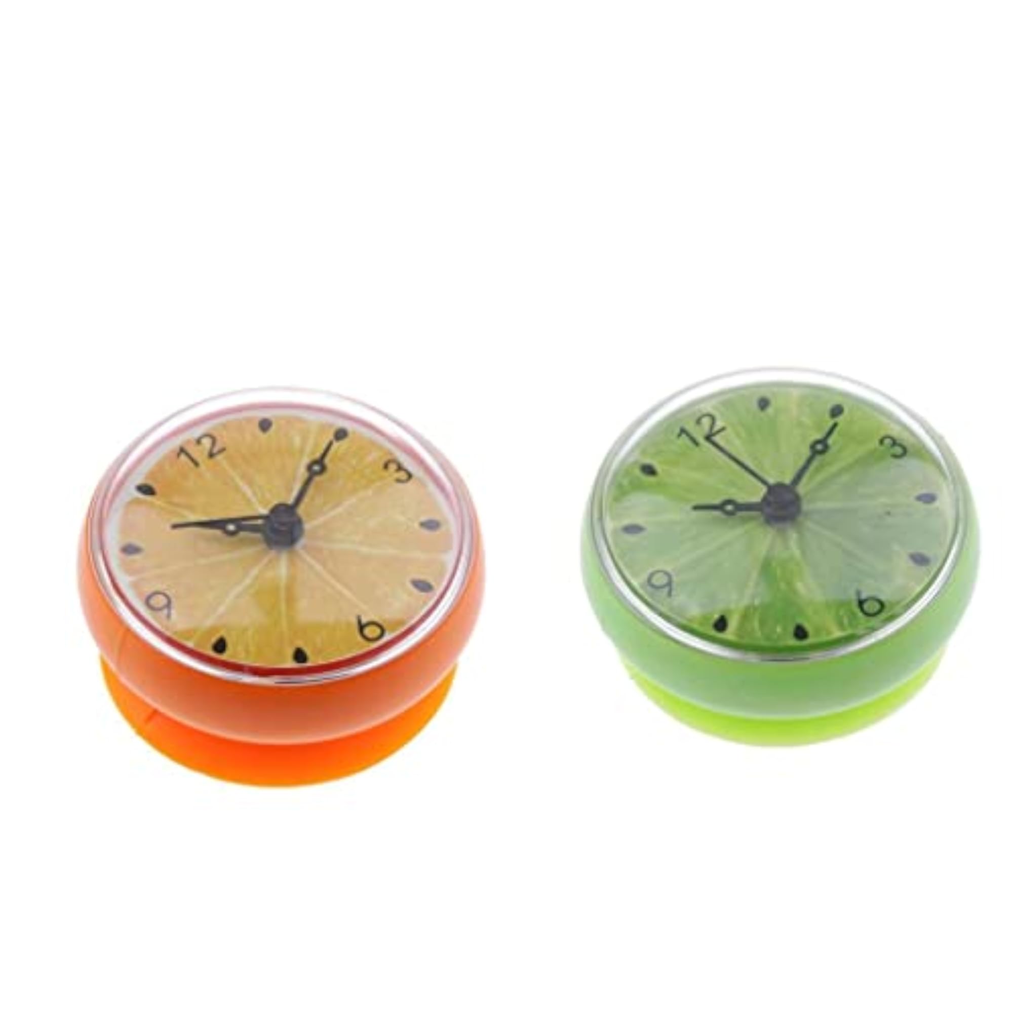 Silicone Waterproof Suction Cup Clock in Green