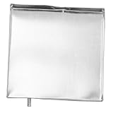 Tofficu Bandeja de agua de la unidad externa para externo partes afuera goteo bandeja de piso del refrigerador cómoda bandeja de agua cacerola del aire acondicionado sartén planchar Silver