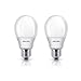 Produktbild 2 x Philips ESL Energiesparlampe Birnenform Softone 8W = 38W E27 matt 400lm warmweiß 2700K