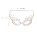 AMUSLESUR Rhinestone Party Face Decoration Alloy Fashion Headband Mask for Women Evening Event Accessory Random Color