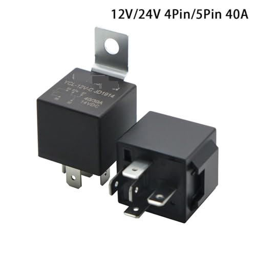 Relé 12V 5 pines con capacidad de 40A para protección contra sobrecargas 2