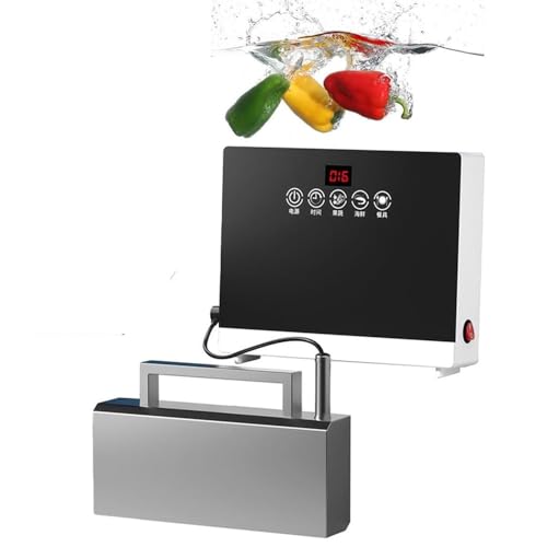 BEESOM Lavavajillas PortáTil,Lavavajillas AutomáTico Fregadero,360W + Control Táctil + Sin Instalación,Limpia Vajilla/Frutas/Verduras/Mariscos,Acero Inoxidable,Cocina Doméstica/Apartamento