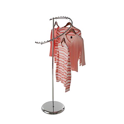 NAHANCO K29 Heavy Duty Chrome Spiral Retail Costumer Garment Rack, Displays 29 Garments (1 Each) - Thumbnail 7