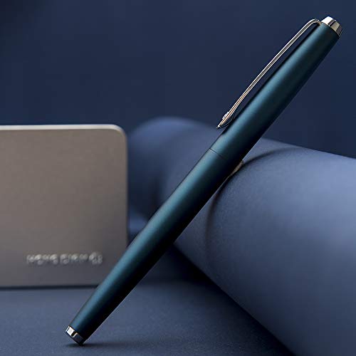 Stylo plume en métal rechargeable pointe courbée pour dessin de précision - 2