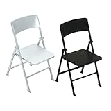 TOYANDONA 2 Pezzi Sedie Pieghevoli Miniature per Casa delle Bambole in PVC Design Compatto...