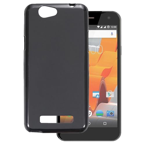 OAGELIM Hülle kompatibel mit Wileyfox Spark+ Hülle Stoßfeste TPU Weiche Flexible Schützende Handyhülle mit Kratzfestigkeit & Militärischer Fallschutz (Schwarz)