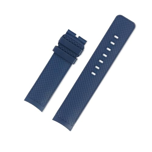 [�����ȓX] IWC �}�����^�C���s�[�X �E�H�b�`�o���h IW376805 IW376803 �J�[�u�G���h �\�t�g FKM ���o�[�u���X���b�g�ƌ݊�������(Blue-NO buckle)