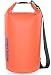 MARCHWAY Floating Waterproof Dry Bag 5L/10L/20L/30L, Roll Top Sack Keeps Gear Dry for Kayaking, Rafting, Boating, Swimming, Camping, Hiking, Beach, Fishing (Orange, 5L)