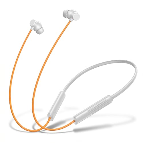 Image of Walta Bullet Z6 Wireless Bluetooth 5.4 Neckband Earphones with ENC Noise Cancellation, 13mm Bass Driver, Fast Charging Type-C, 20H Playback, Magnetic Earbuds, Sweat Resistant Headset with Mic (White)