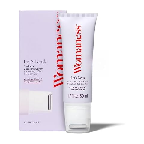 Womaness Let's Neck Firming Serum - Roll On Neck Creams for Tightening and Firming - Daily Crepey Skin Treatment to Smooth Neck Wrinkles & Sagging Skin - Hydrate, Tighten and Lift (50ml) Cover