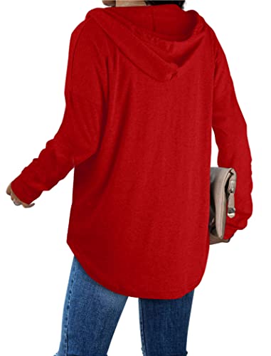 Image of Bofell Womens Fashion Tops Hoodies for Women Pullover Oversized Sweatshirts Long SLeeve Shirts Loose Fit