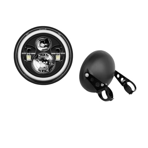 Phare universel moto LED 7 pouces pour rouler de nuit en Cafe Racer et Bobber