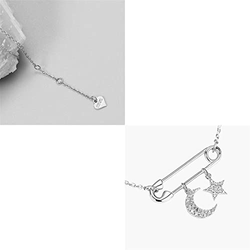 Chaîne réglable anti-nœuds collier argent ajustable pour cou sensible - 3