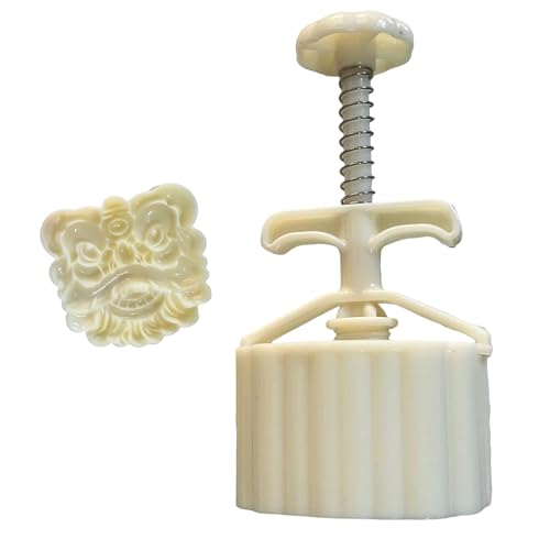 MidAutumn Festival Dessert Maker Baking Tool 3D Traditional Lions Dessert Molds Hand Press Mold Plungers Pastries Tool