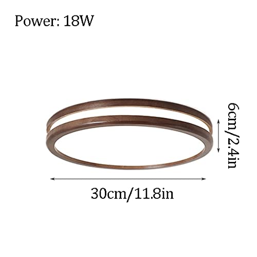 Lámpara de techo de madera ajustable con luz de techo para montaje en superficie interior LED 8