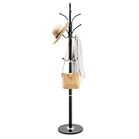 VEVOR Coat Rack Freestanding, Coats Tree Stand with Stable Marble Base & 6 Hooks, Free Standing Hall Coat Rack for Entryway, Bedroom, Office, Living Room, Modern Clothes Hanger for Coats, Hats, Bags