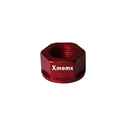 Xmomx Red 2 X M10 Bike Wheel Hub Axle Nuts 7075 Aluminum Bicycle Chromed Skewer Bolt Screw Nut Road Mtb Replacement #TOP2
