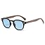 Blue Lens Wood Frame