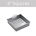 The Smart Baker 6 inch Square Cake Pan Parchment