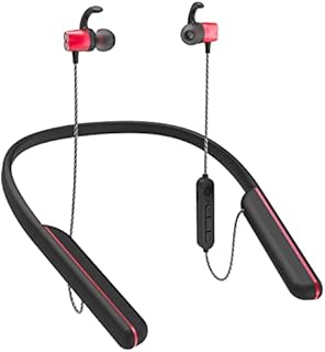 PHIRADI Wireless Earbuds Neckband Bluetooth Neckband Headset Built-in Noise Cancelling Microphone,90 Hours Playtime Long Battery Life Neck Headphones for Exercise.Audio Books,Video Conference