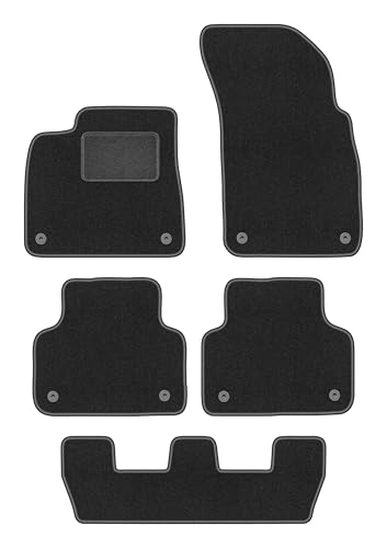 Tapis en graphite Audi Q7 II 7 places sur mesure haut de gamme