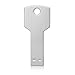 Price comparison product image 2TB USB Flash Drive Key Shape Metal Thumb Drive USB 2.0 Flash Disk Memory USB Stick- Silver (2TB)